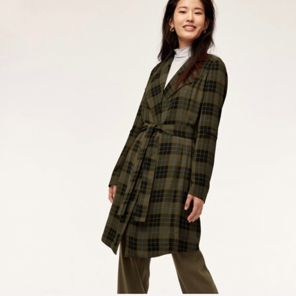 Quincey plaid Trench